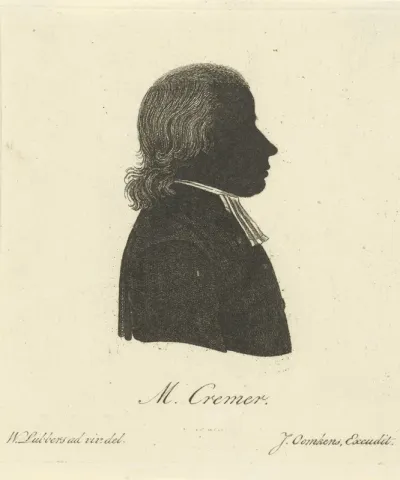 Silhouetportret van Melchior Cremer
