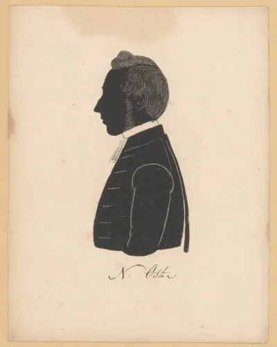 Silhouetportret van Nicolaas Osti