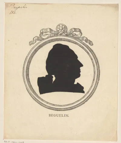 Silhouetportret van Nicolaus von Béguelin