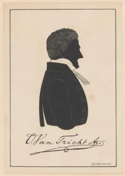 Silhouetportret van Otto van Tricht Azn.