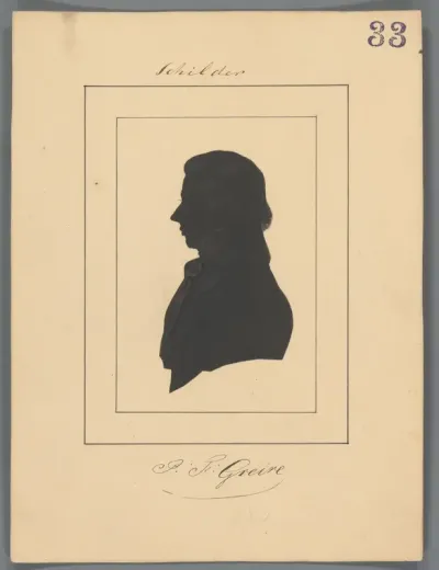 Silhouetportret van Petrus Franciscus Greive