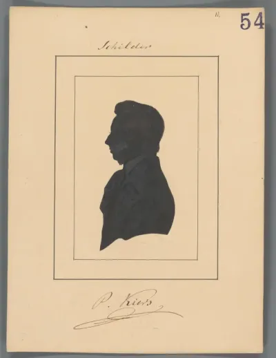 Silhouetportret van Petrus Kiers