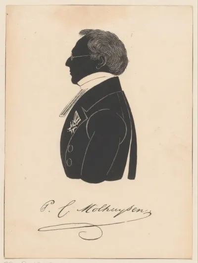Silhouetportret van Philipp Christiaan Molhuysen