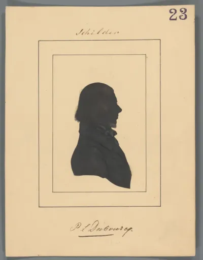 Silhouetportret van Pierre Louis Dubourcq