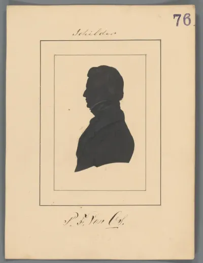 Silhouetportret van Pieter Frederik van Os