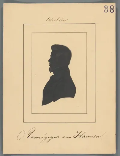 Silhouetportret van Remigius Adrianus Haanen