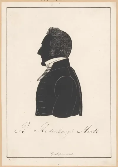 Silhouetportret van Rutger Rodenburg-Mentz