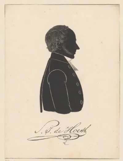 Silhouetportret van Samuel Joannes de Hoest