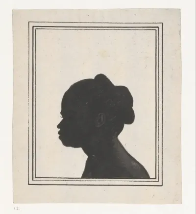 Silhouetportret van Sara