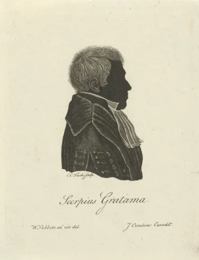 Silhouetportret van Seerp Gratama
