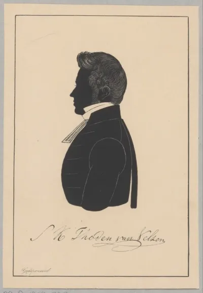 Silhouetportret van Sijo Kornelius Thoden van Velzen