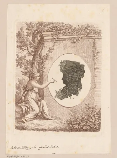 Silhouetportret van Stéphanie Félicité van Genlis