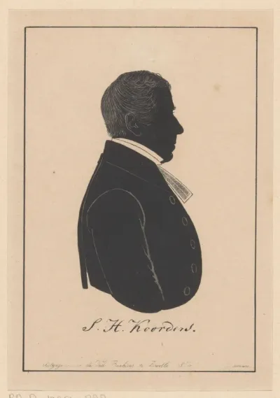 Silhouetportret van Syvert Hendrik Koorders
