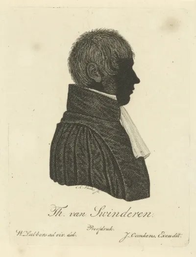 Silhouetportret van Theodorus van Swinderen