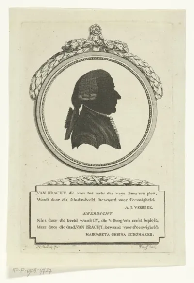 Silhouetportret van Van Bracht
