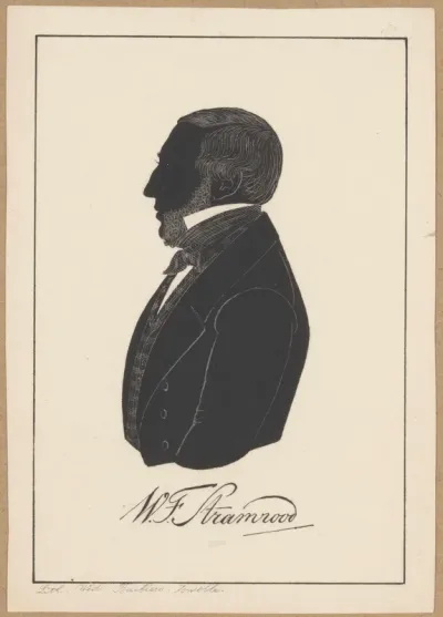 Silhouetportret van W.F. Stramrood
