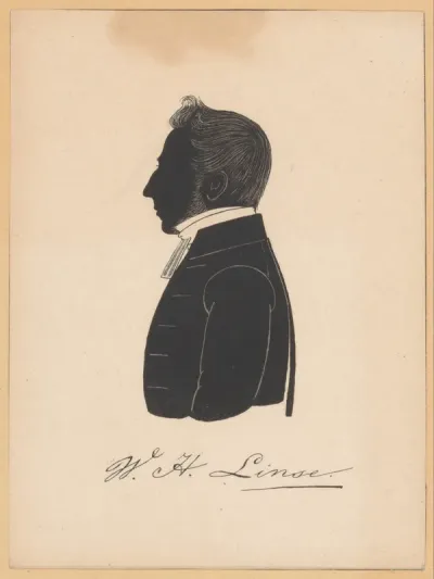 Silhouetportret van W.H. Linse