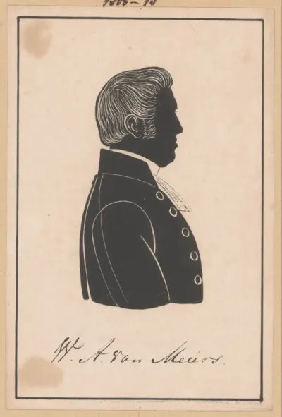 Silhouetportret van Willem Antonie van Meurs