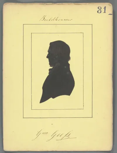 Silhouetportret van Willem Geefs