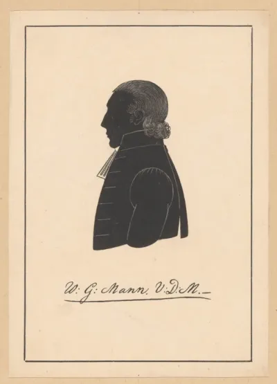 Silhouetportret van Willem Godefridus Mann
