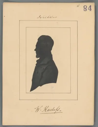 Silhouetportret van Willem Roelofs