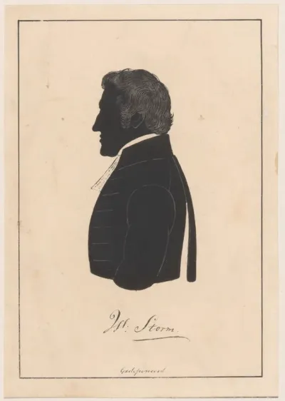 Silhouetportret van Willem Storm