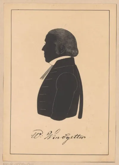 Silhouetportret van Willem Windgetter