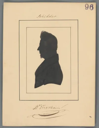 Silhouetportret van Wouterus Verschuur