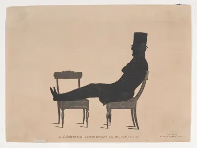 Silhouette of a Celebrated Commander on the Retir'd List