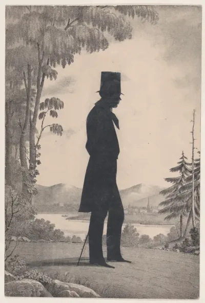 Silhouette of Edward Worth of Saco, Maine