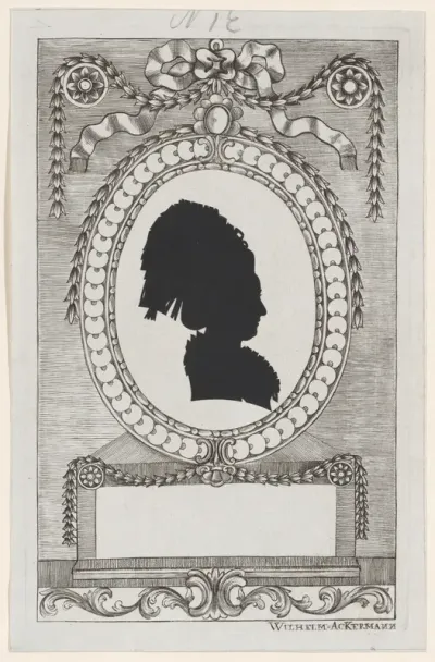 Silhouette of Gräfin Enzenberg, Stiftsfräulein