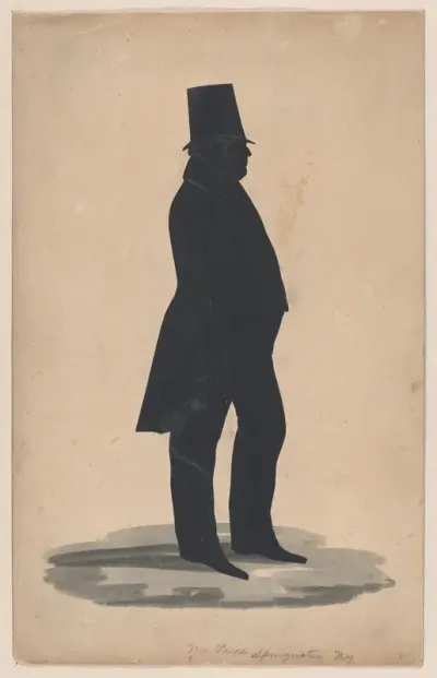 Silhouette of Mr. Pierce of Springwater, New York