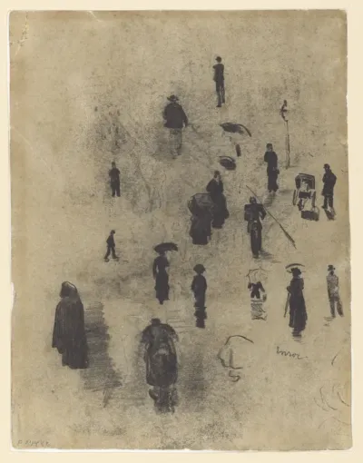 Silhouettes Studies of walking figures