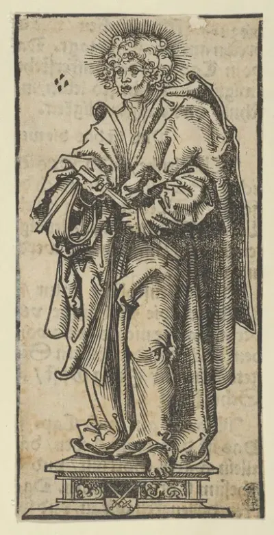 Silver Statuette of St. Matthias, from the "Wittenberg Reliquaries"
