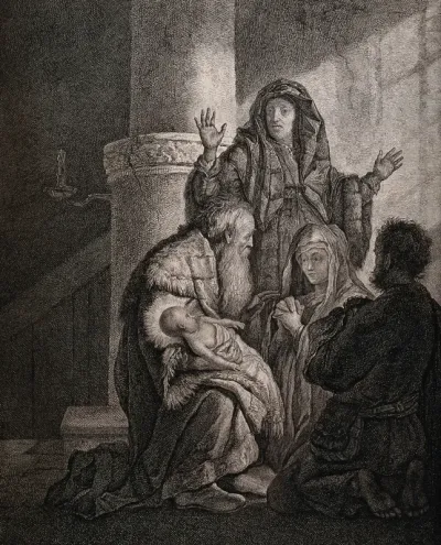 Simeon recognises the infant Jesus as saviour