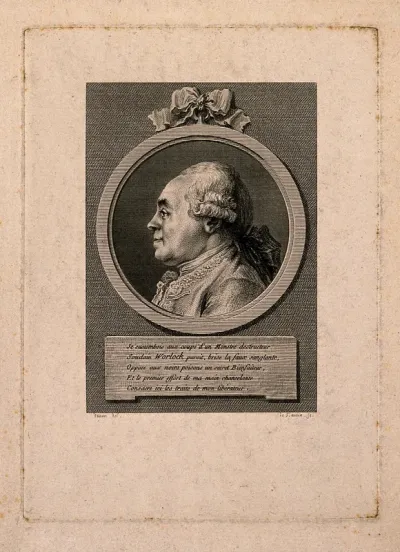 Simeon Worlock. Line engraving by A. de St Aubin after D. Denon