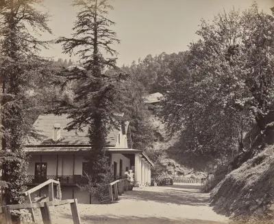 Simla. The Mall near Combermere Bridge