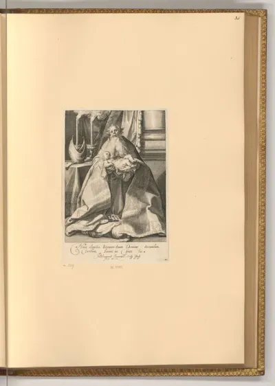 Simon mit dem Jesuskind in seinen Armen