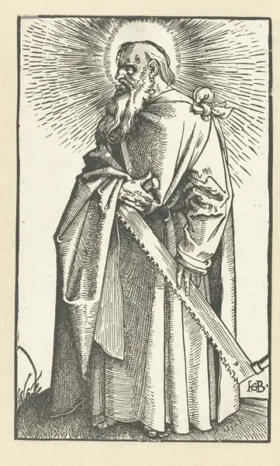 Simon Zelotes met zaag