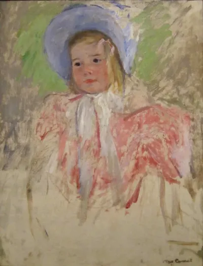 Simone in a Blue Bonnet (No. 1)