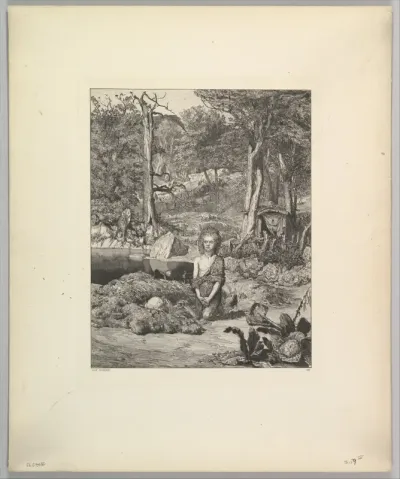 Simplicius am Grabe des Einsiedlers, from the series Intermezzi