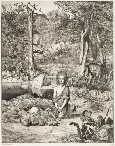 Simplicius at the Grave of the Hermit