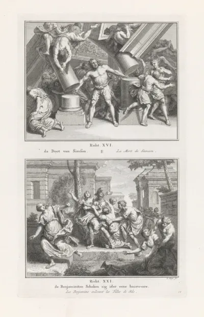 Simsons dood / De Benjaminieten schaken de vrouwen uit Silo