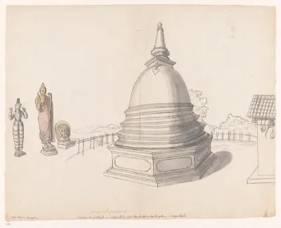Singalese stupa te Moegerikalle