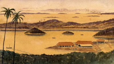 Singapore: a view across part of Blakang Mati Island