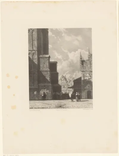 Sint-Bavokerk en de Vleeshal te Haarlem