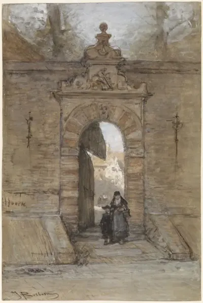Sint-Jorispoort in het Doelengebouw te Hoorn