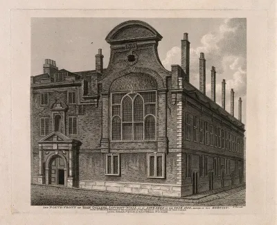 Sion College, London Wall London: the north front