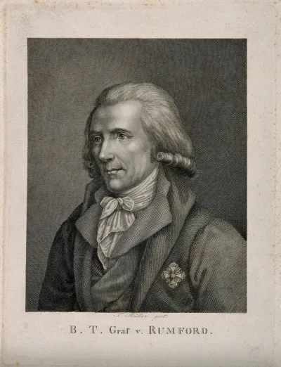 Sir Benjamin Thompson, Count von Rumford