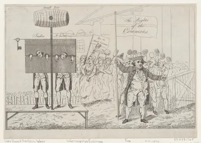 Sir Cecil Wray in the Pillory